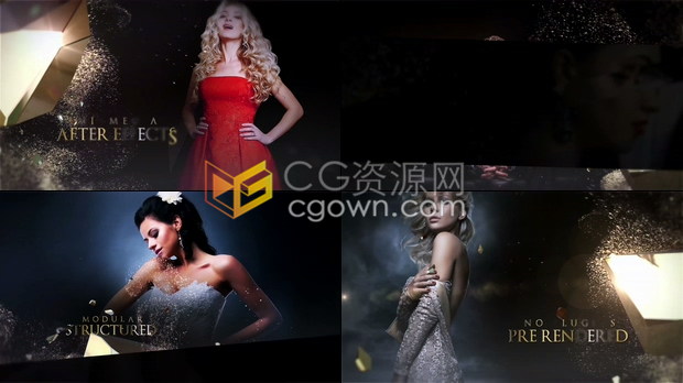 适合豪华设计公司晚会婚礼魅力时尚视频制作工程文件-AE模板下载