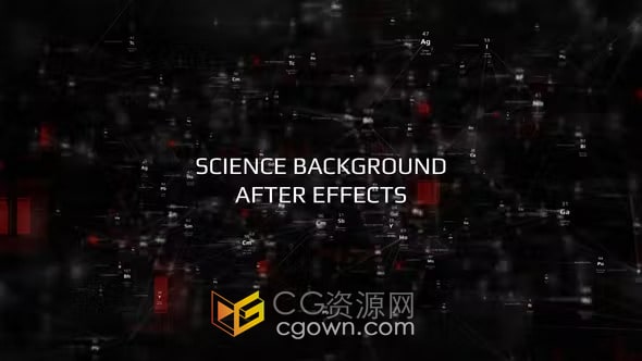科学背景高科技超光速背景元素-AE模板