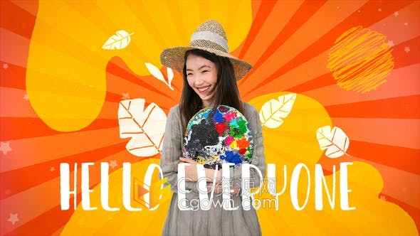 AE模板-时尚视频博客动感vlog视频介绍青年活动宣传动画