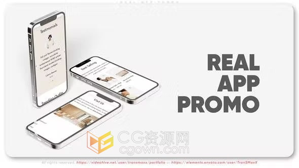 AE模板-制作手机商店视频广告移动设备新应用程序展示游戏介绍