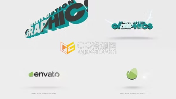 AE模板-3D闪电快闪文字标题标志显示动画Title Logo Reveal