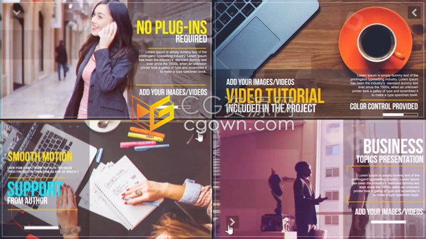 经典企业宣传品牌业务介绍公司服务内容客户信息展示宣传片包装AE模板