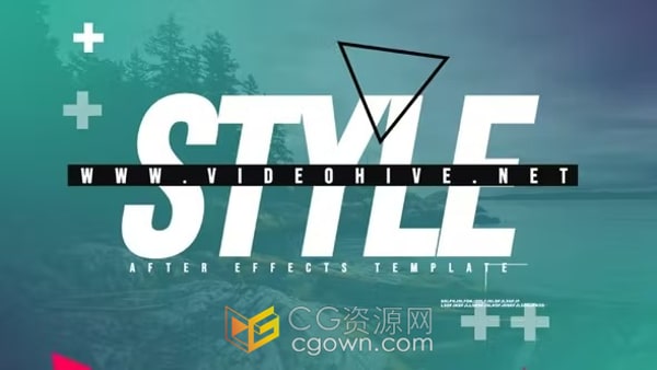 AE模板-镜头抖动效果创意图文简短视频开场白