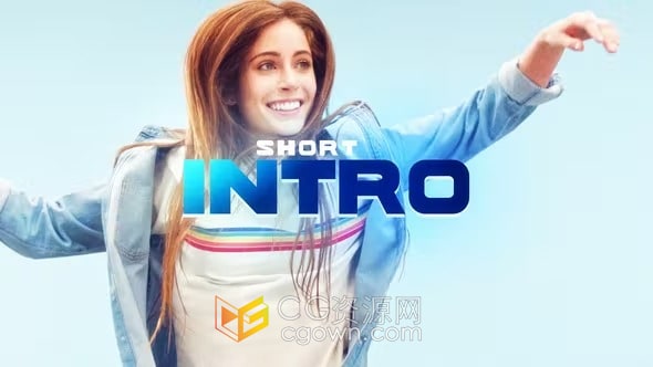 快闪创意时尚介绍开场视频短片AE模板