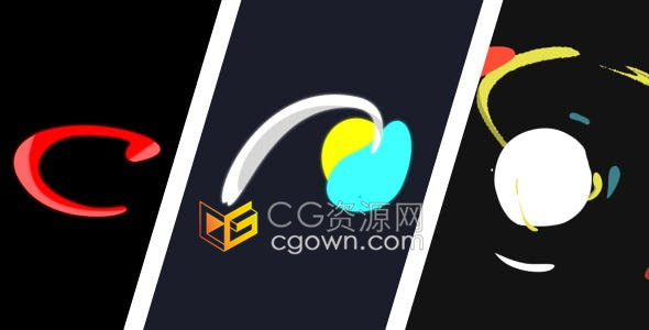 彩色卡通流体MG图形动画演绎LOGO片头视频效果-AE模板免费下载