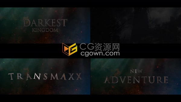 AE预告片模板-史诗风格奇幻冒险时代电影预告片战争片宣传片