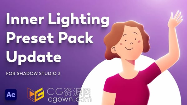 5组Shadow Studio 2内部阴影发光效果AE预设