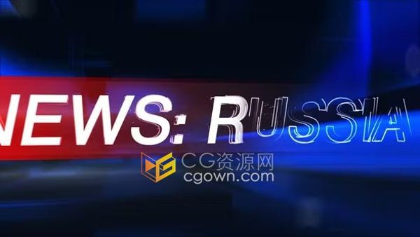 突发新闻政治社会新闻频道包装片头AE模板