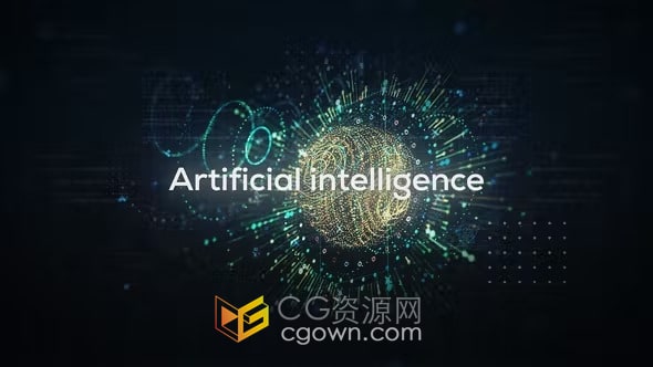 信息时代人工智能数字科技开场白-AE模板