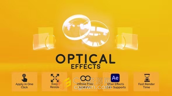 20种玻璃效果叠加各种变形玻璃破碎滤镜元素-AE模板