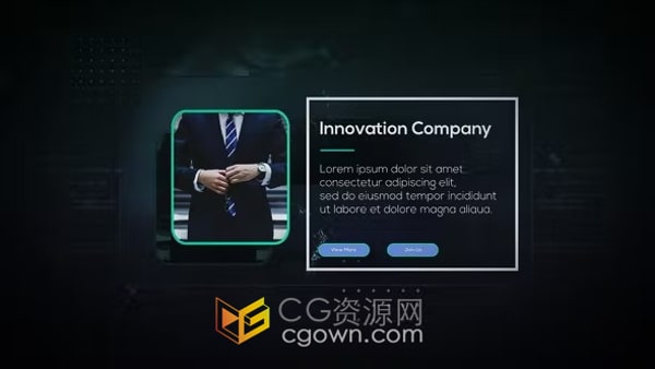 AE模板-数字技术商业活动视频演示科技公司宣传片