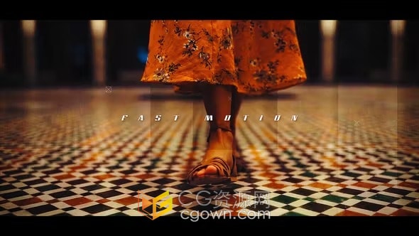 Fast Motion Opener时尚快速广告短片商业活动开场白-AE模板