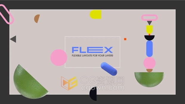 AE脚本Flex v1.1.3图层创建动态排列分布对齐工具