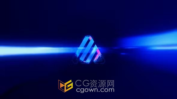 AE模板-科技感线条粒子演绎人工智能IT技术公司LOGO宣传片头