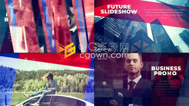 色彩丰富创意动画演示公司品牌产品介绍视频商业宣传幻灯片-AE模板