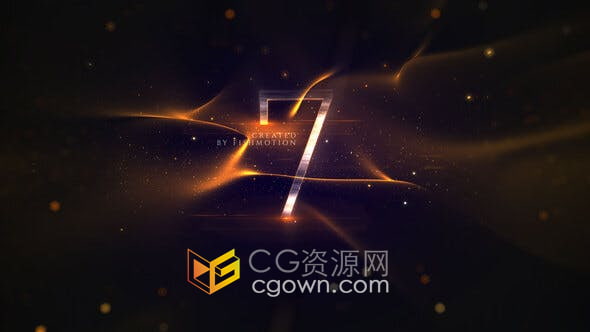 AE模板-优雅奢华10秒倒数倒计时开场视频片头动画