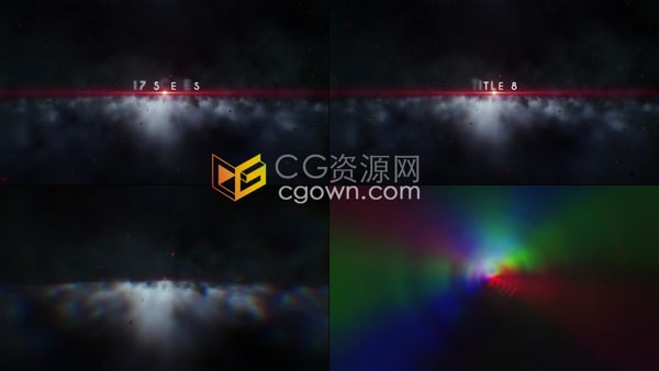 AE模板-三维大气电影预告片视频广告空间感宣传标题