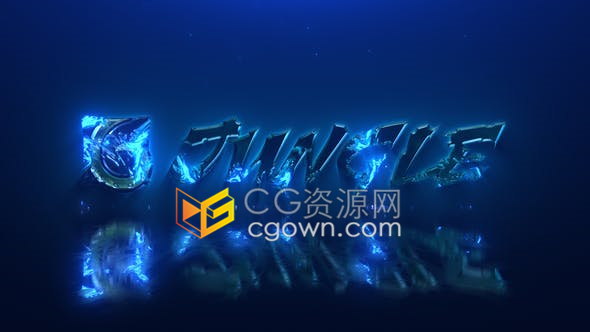 神奇明亮光泽霓虹灯反射魔术粒子金属LOGO动画视频片头-AE模板下载