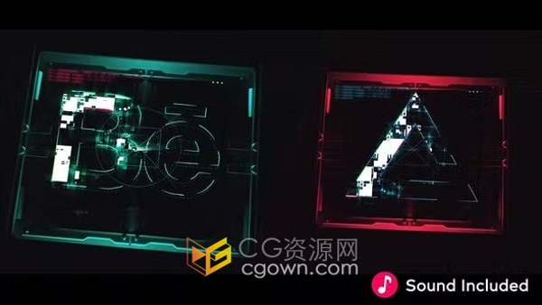 AE模板-科幻3D标志展示Sci-Fi 3D Logo Reveal
