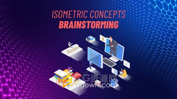 AE模板-智慧AI系统中心火箭学校知识伙伴关系位置导航图形视频