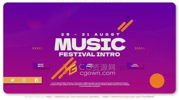 AE模板-DJ演示音乐会开幕式音乐节活动宣传视频舞会宣传片