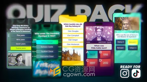 大学竞赛考试提问试卷选择问答判断倒计时正确答案教育短视频AE模板