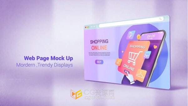 简约3D浮动窗口网站宣传公司成就获奖证书展示-AE模板