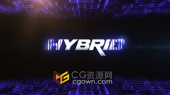 AE模板-高科技特效视频片头动画High Tech Logo