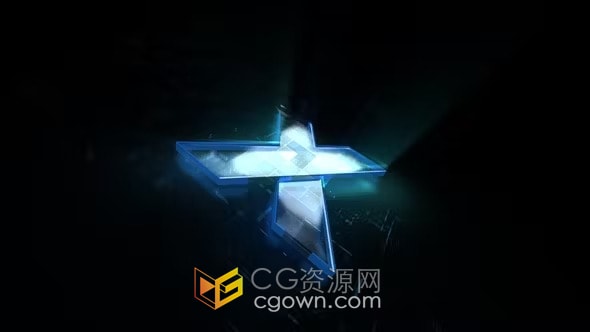 AE模板-动态发光能量技术标志揭晓Technology Logo Reveal