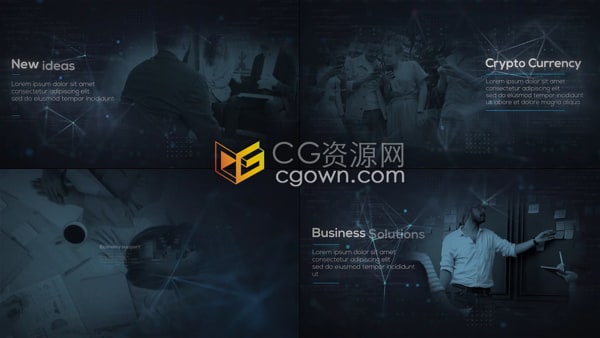 AE模板-技术业务开场白信息科技公司企业年度会议介绍视频演示