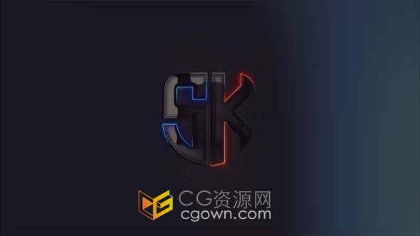 AE模板-多彩光效LOGO动画演绎Elegant Logo Reveal