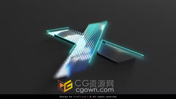 AE模板-霓虹灯标志揭晓Neon Logo Reveal