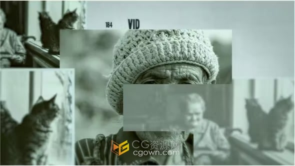 纪录片历史事件科幻小说电影开场复古相册-AE视频模板