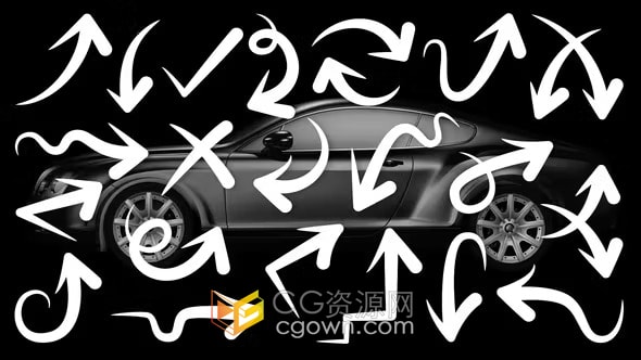 21种手绘箭头动画元素包免费下载-AE模板