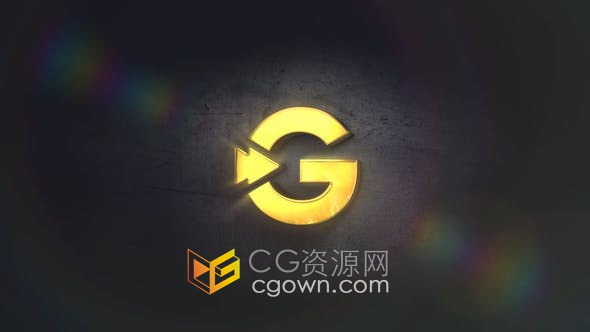 After Effects模板制作金色材质LOGO动画视频片头