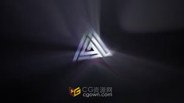 全息闪烁数字失真LOGO特效演绎视频片头-AE模板