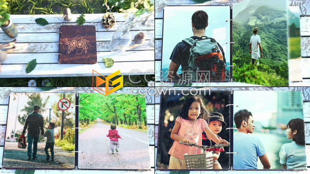 华丽梦想水晶玻璃3D场景展示照片动画视频相册制作-AE模板下载