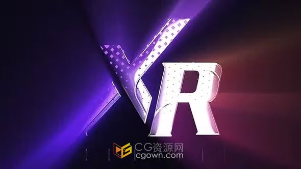 AE模板下载微光标志Gleam Logo