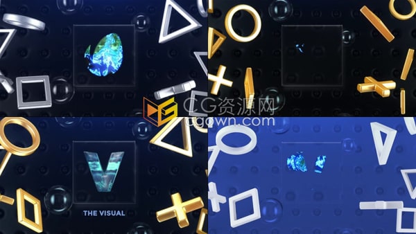 Gaming Logo Opener AE模板电子竞技能量开启者视频片头动画