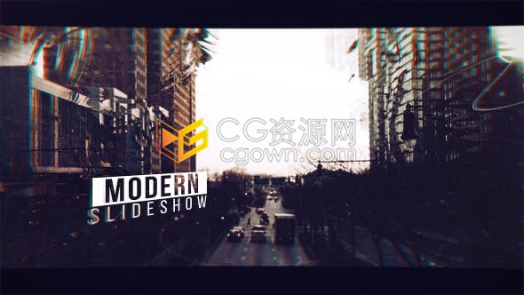 现代幻灯片制作AE模板下载美丽优雅视差展示图片动画介绍视频