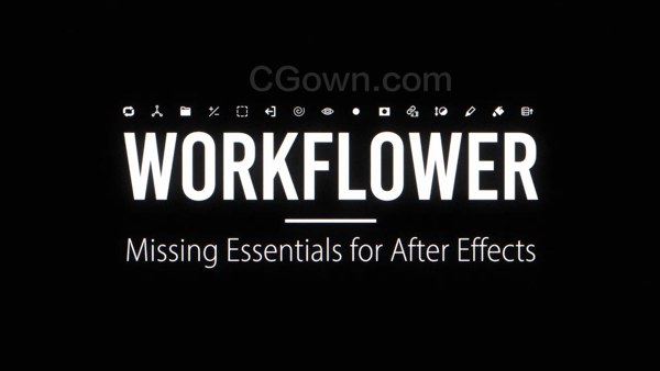 AE脚本Workflower v1.1.1 创建图层组整理管理优化工作流程
