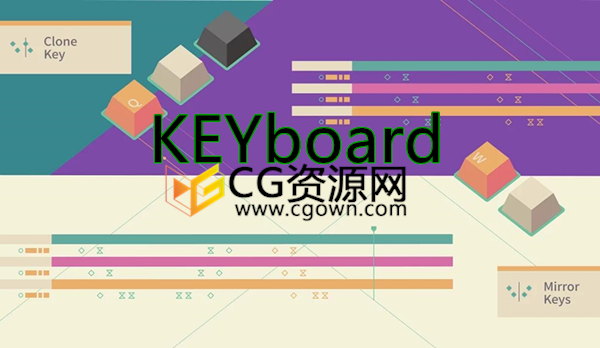 AE脚本Keyboard v1.2.7快捷键控制关键帧操作工具