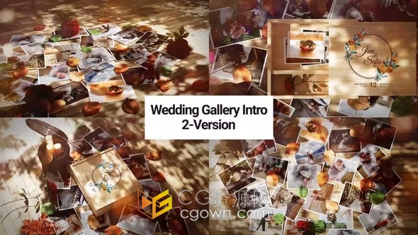 2个独特的场景展示3D照片相册摄影作品专辑-AE模板