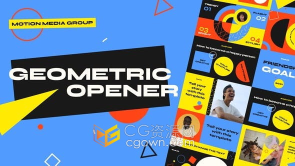 After Effects模板以新潮艺术风格制作时尚活动宣传视频动画