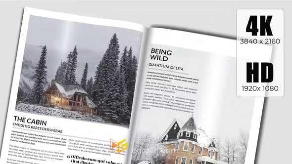 AE模板-新书预告三维杂书籍翻页展示