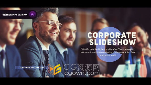 业务演示介绍企业宣传推广公司视频图文动画幻灯片-AE与PR模板