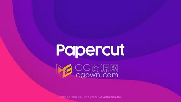 26个五颜六色创意几何形状剪纸元素动画背景AE模板