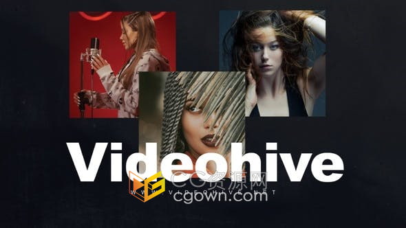 AE模板-新型时尚创意文字动画图片效果短片介绍4K视频片头