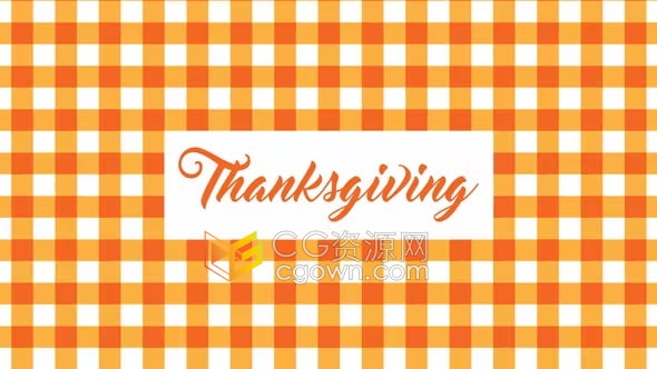 AE模板-10组简单大方感恩节主题宣传视频背景动画
