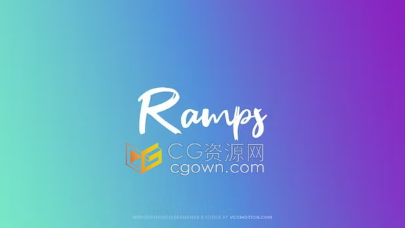 AE模板-90个渐变效果元素视频动画背景Ramps免费下载